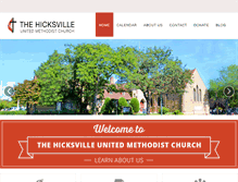 Tablet Screenshot of hicksvilleumc.com